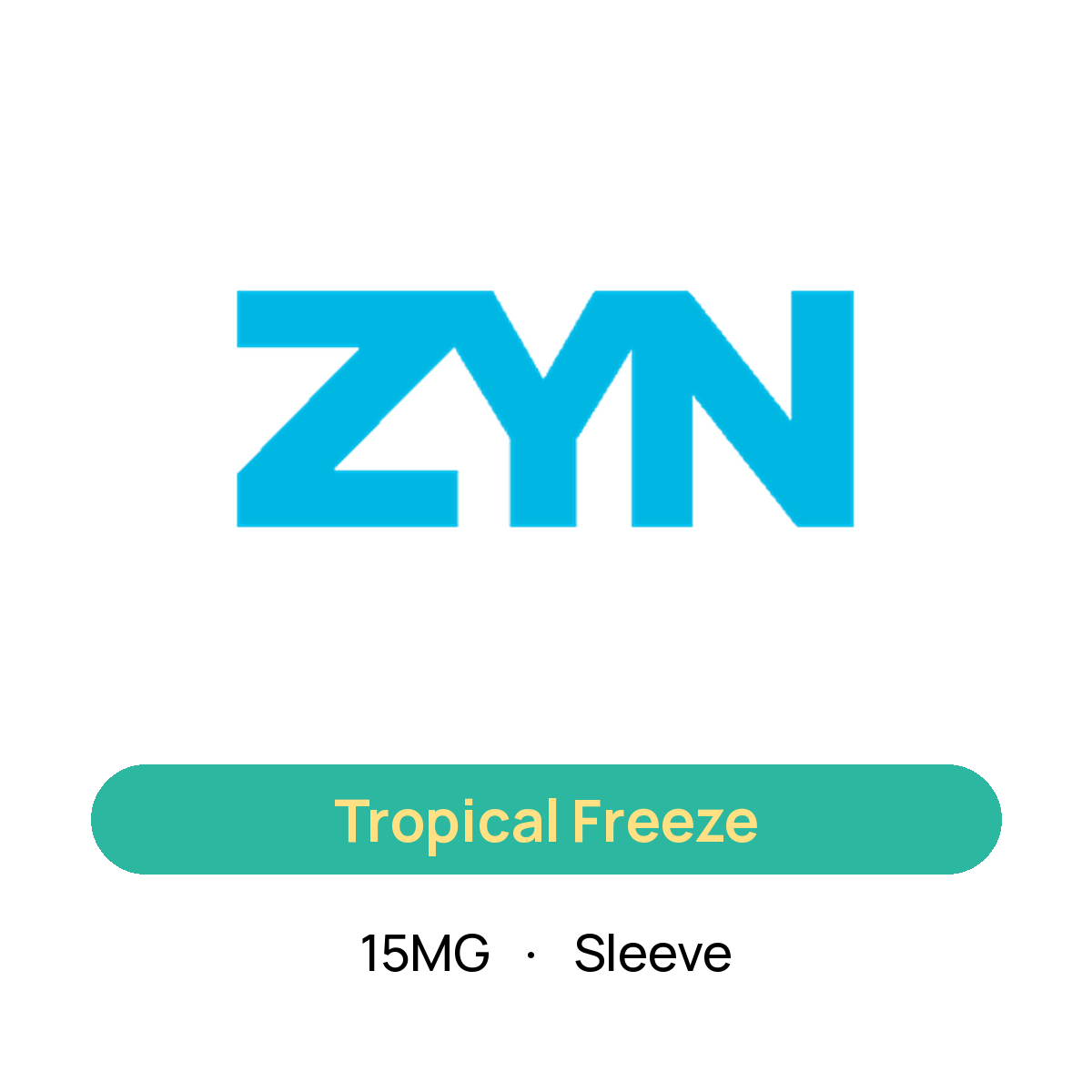 Zyn Tropical Freeze — 15MG Sleeve