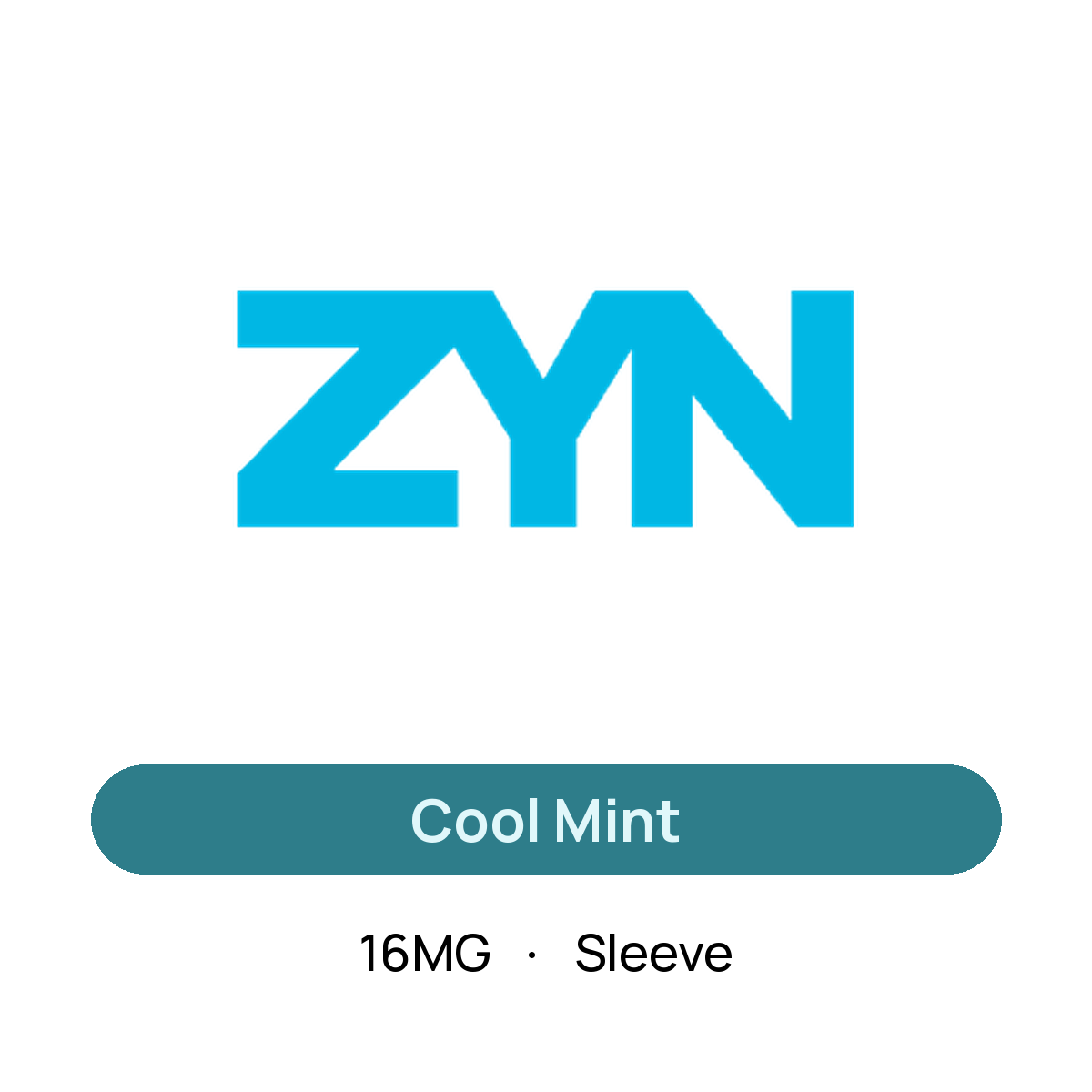 Zyn Cool Mint — 16MG Sleeve