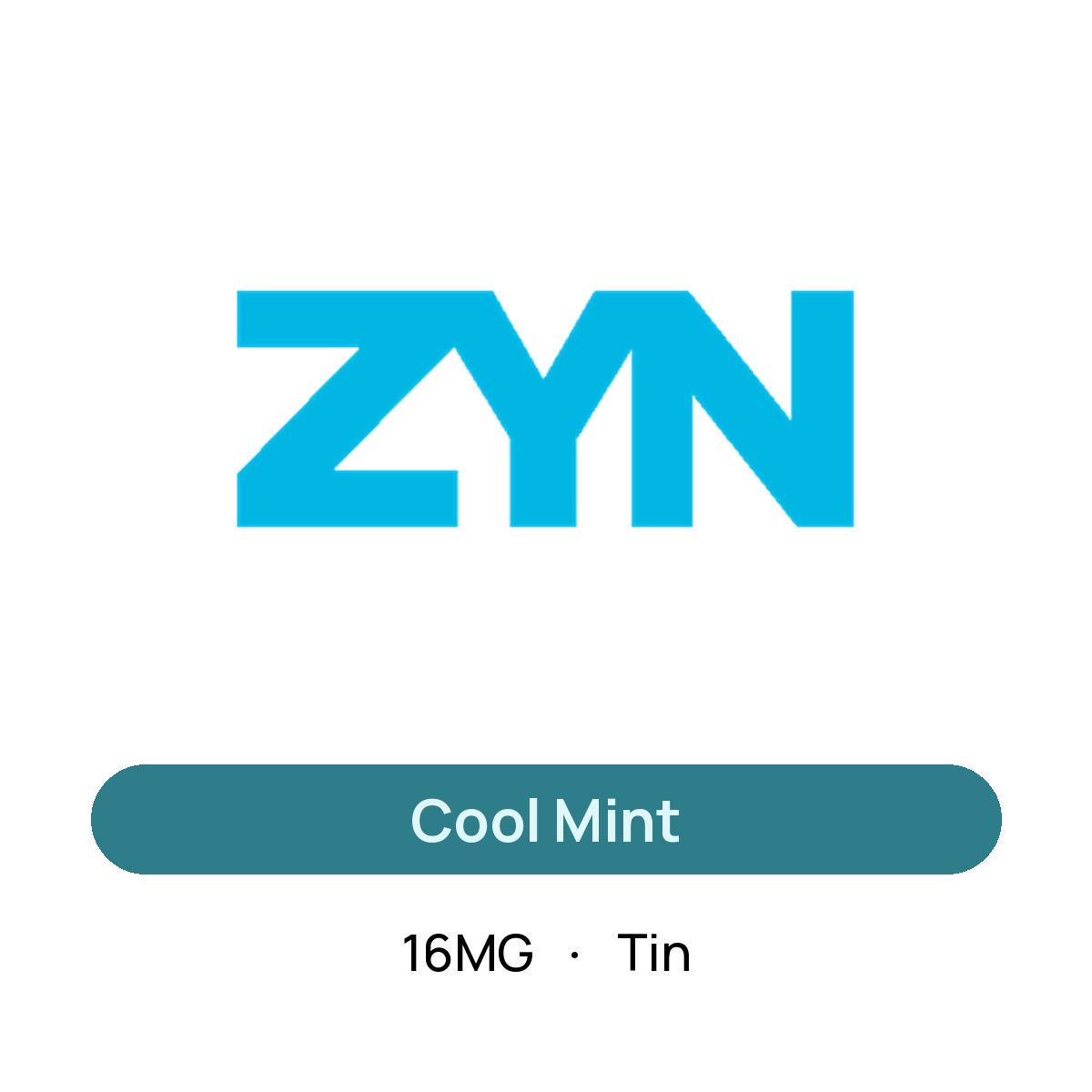 Zyn Cool Mint — 16MG Tin